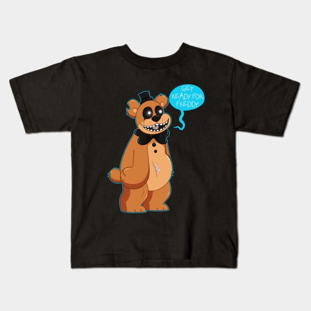 Ready For Freddy Kids T-Shirt by FrankenPup